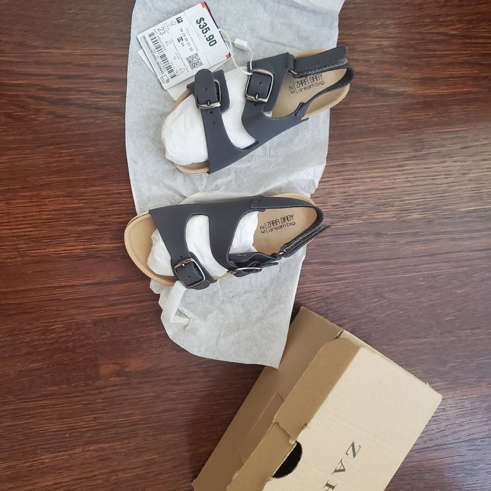 Zara baby sandals with buckles